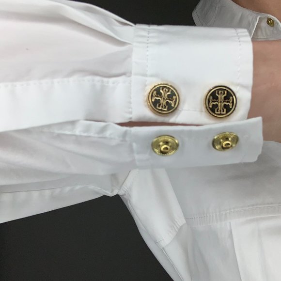 Tory Burch White shirt with belt - Picture 5 of 8